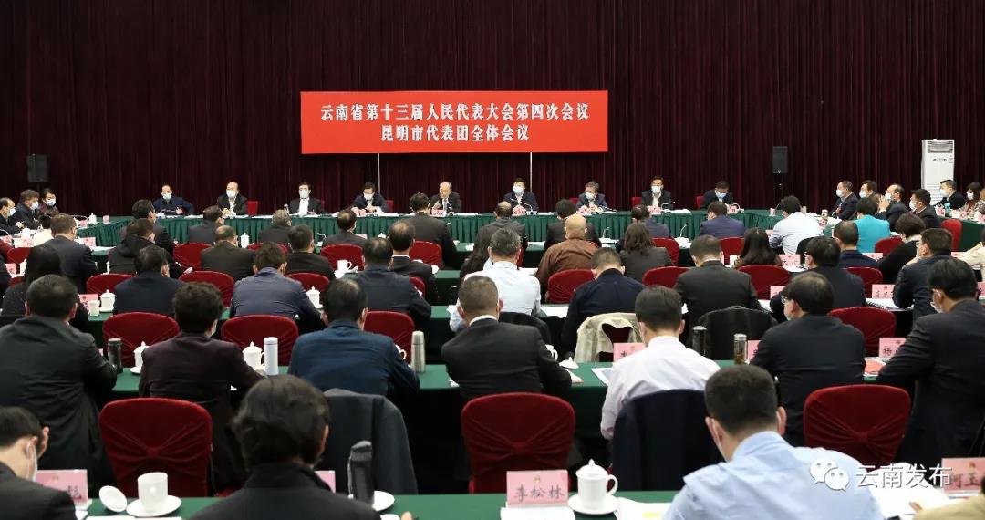 阮成发参加昆明市代表团审议审查时强调：立足更高站位谋划推动昆明发展