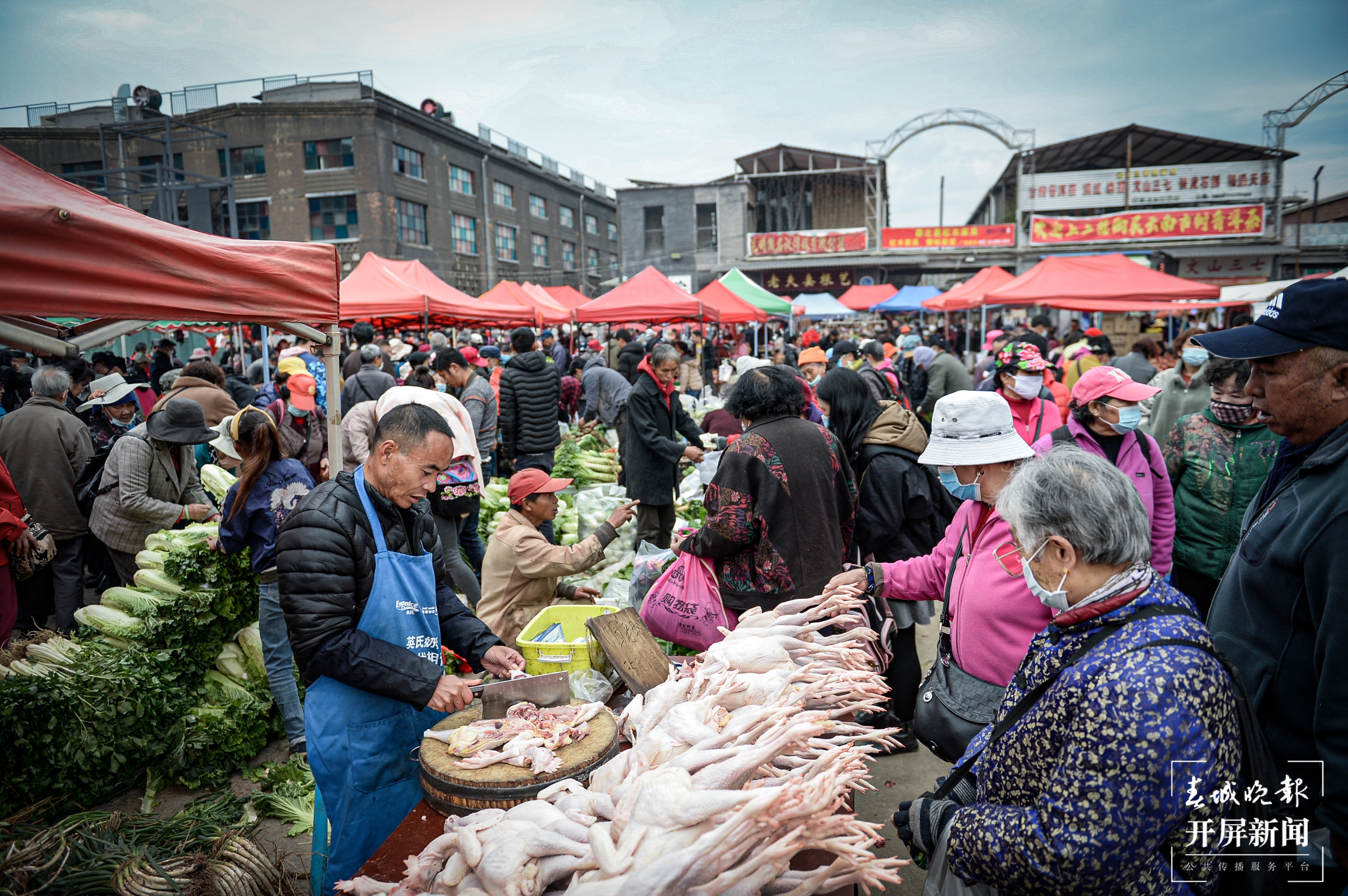 图集 | 昆明马街，赶乡街，买年货（春城晚报-开屏新闻记者 龙宇丹 摄 张勇 文
