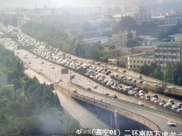 路况（图据昆明交警）