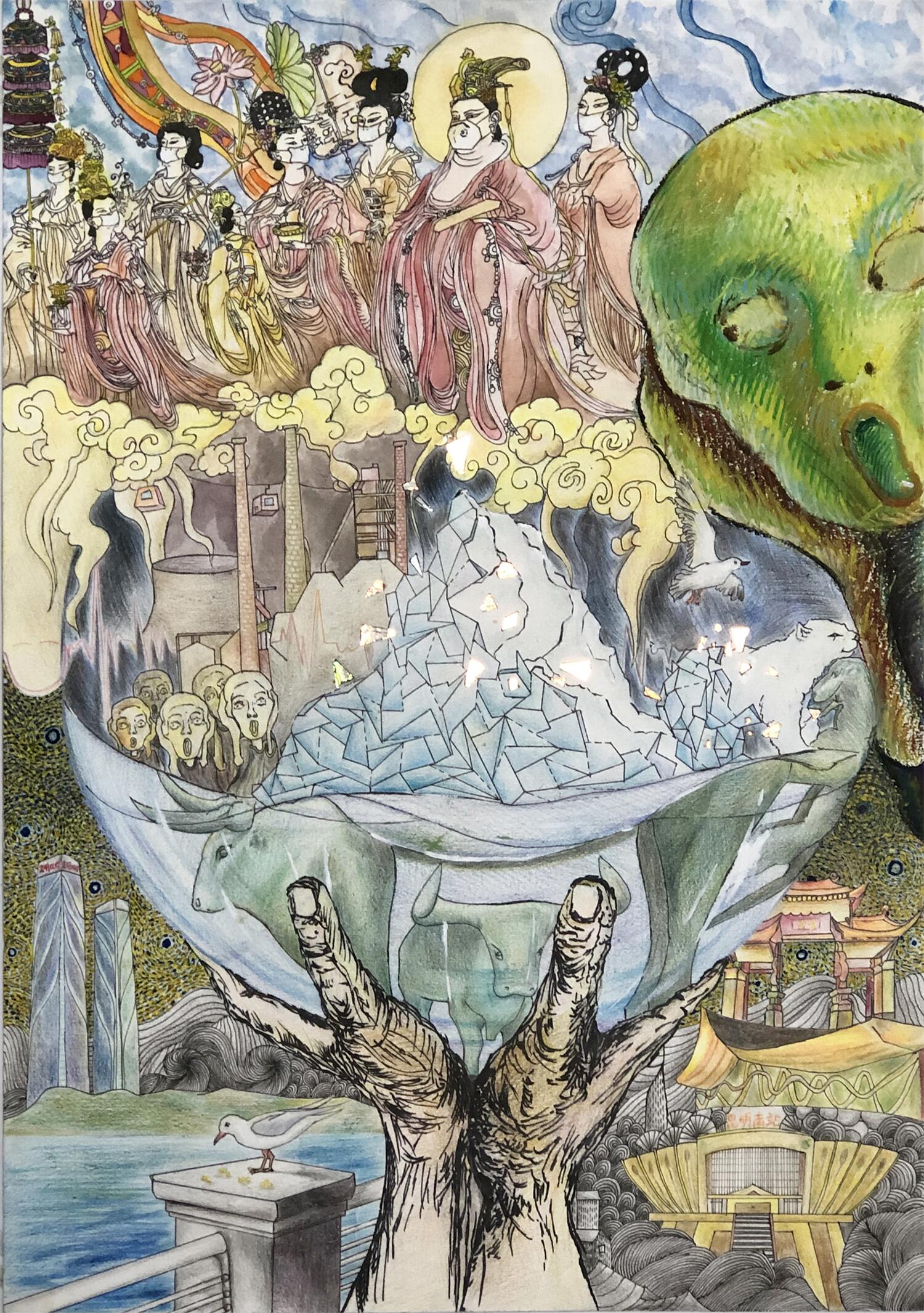 “彩云杯”中小学生绘画比赛·高中中职组二等奖