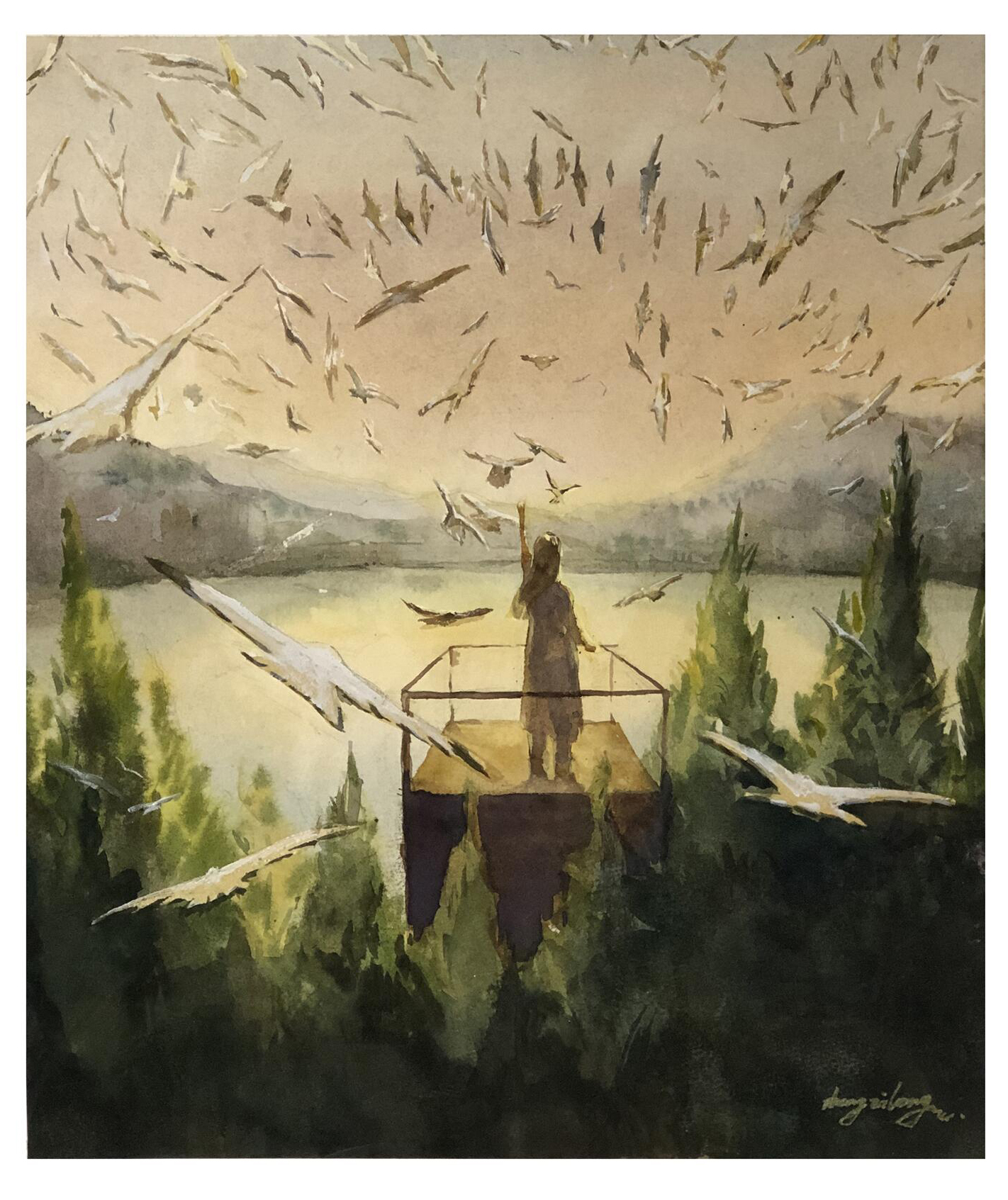 《滇池日出》  张子龙  19岁.jpg