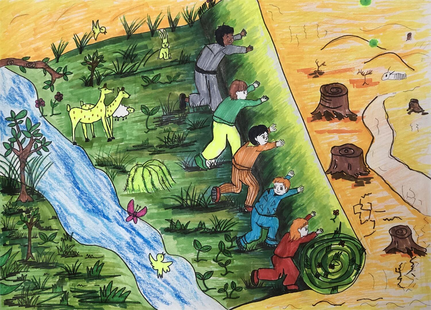 “彩云杯”中小学生绘画比赛·初中组三等奖