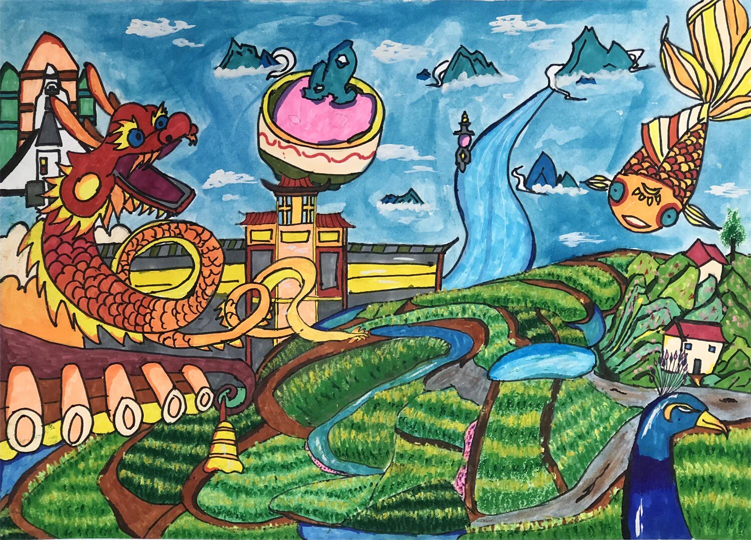 “彩云杯”中小学生绘画比赛·初中组三等奖