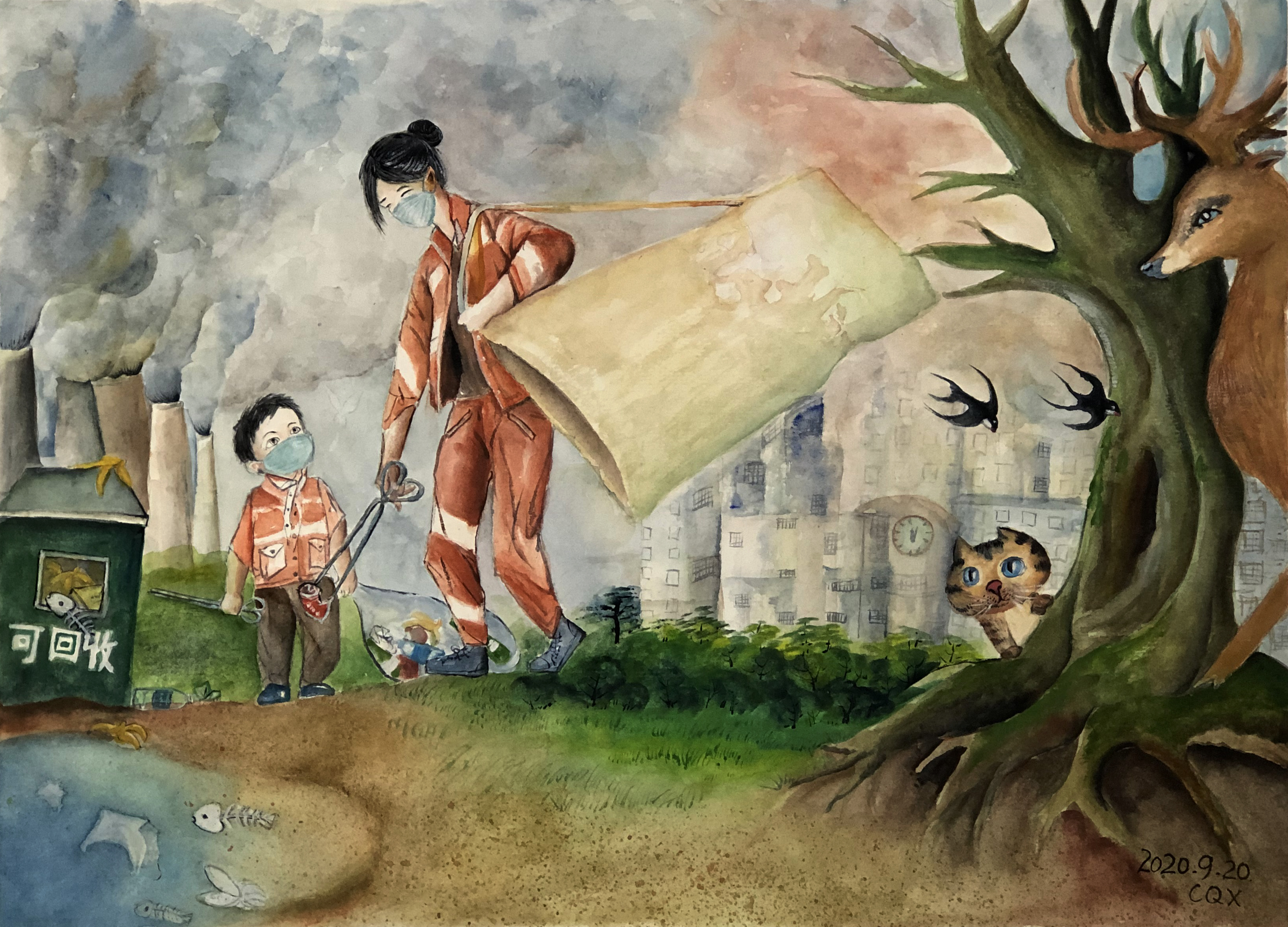 《绿色佳园在行动》陈启璇 15岁.JPG