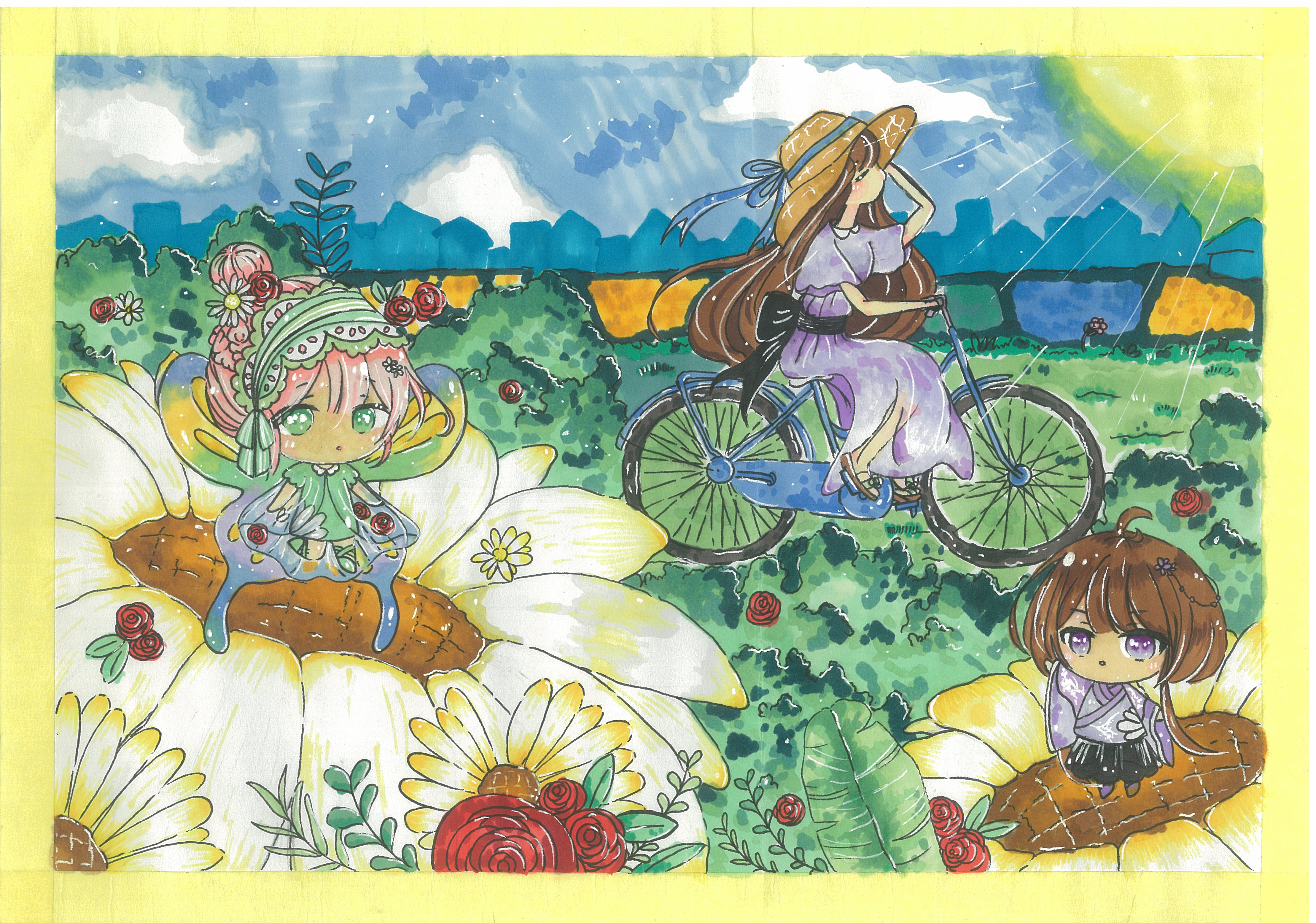 《人与自然》  李思琪  12岁.jpg