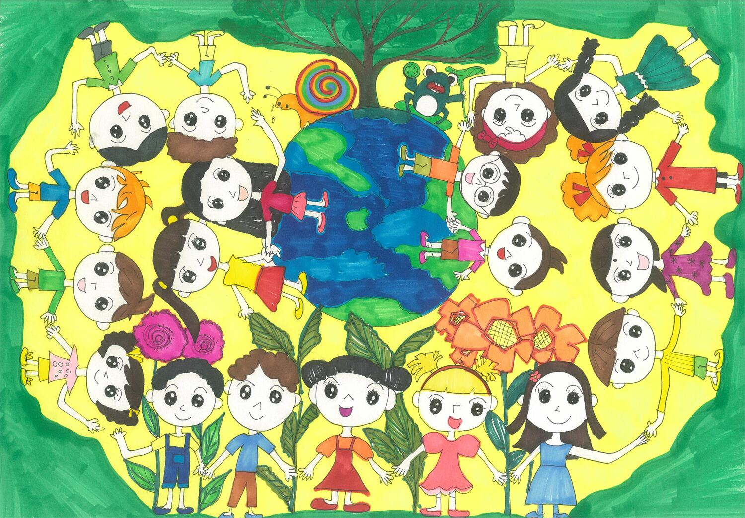 《爱护地球，保卫家园》 邓蔻蔻 9岁.jpg