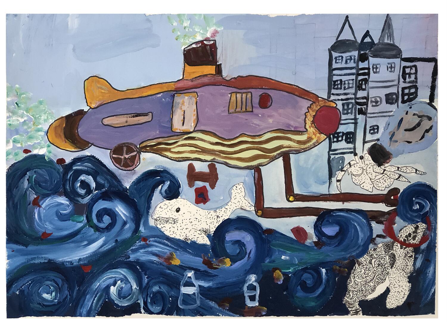 《海洋的呐喊 》付泉菡  9岁.jpg