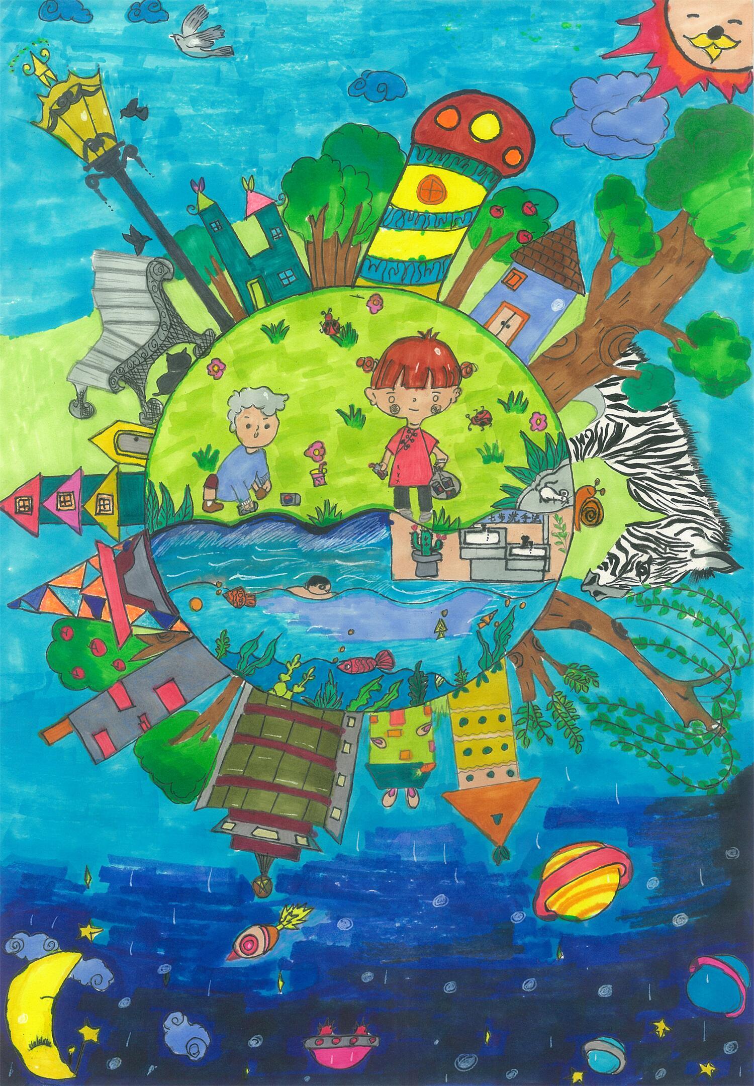 《蓝色星球》 杨子安 6岁.jpg