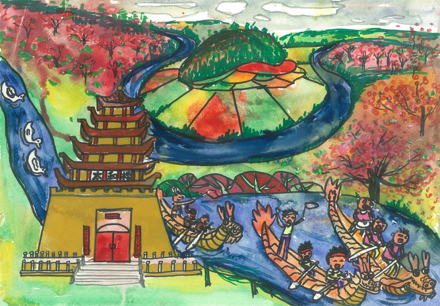 《美丽宜良》 孟敬文  8岁.jpg