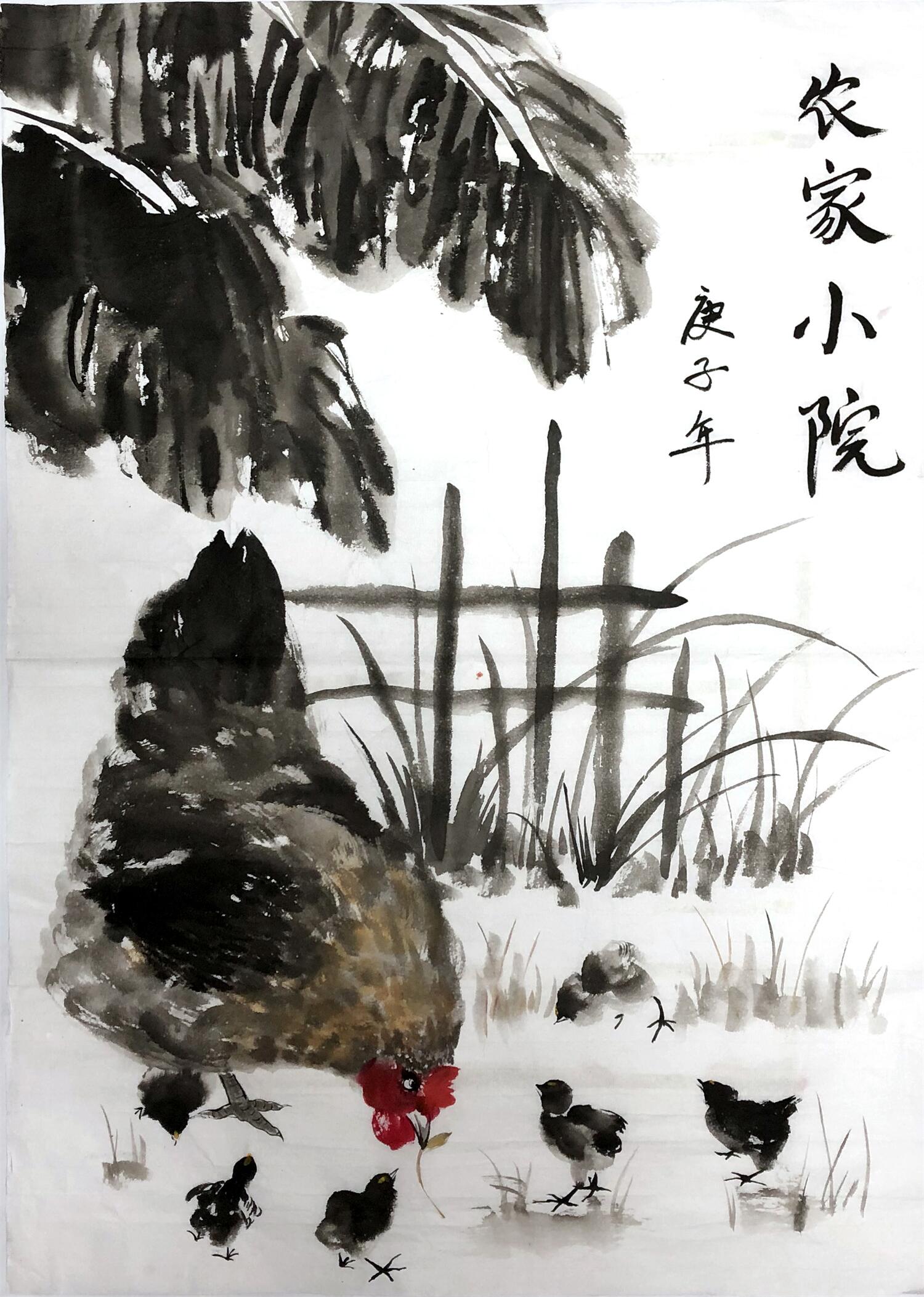 《农家小院》杨成熙  9岁.jpg