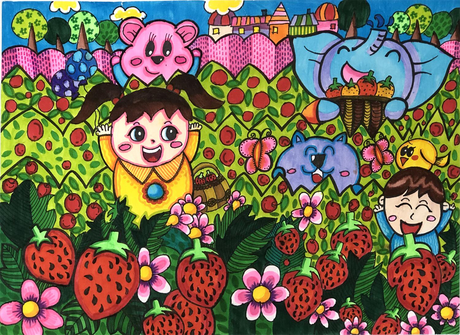 《生态家园，硕果累累》 段瑞霖 11岁.jpg