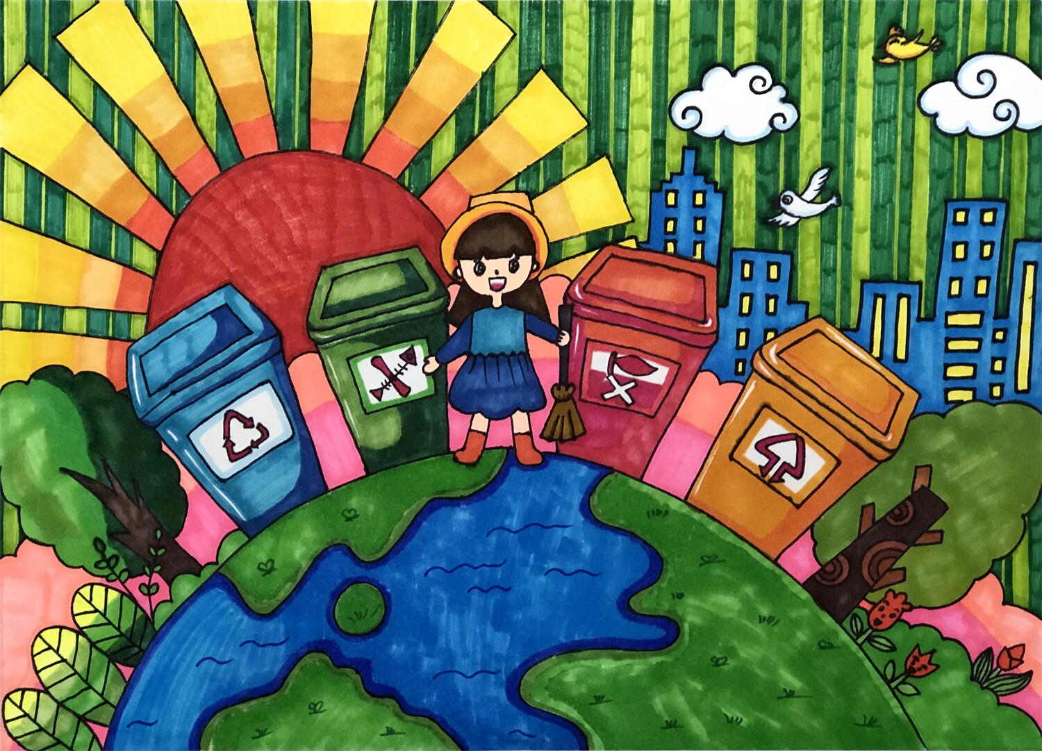 《生态文明垃圾分类从我做起》 李雨恒 6岁.jpg