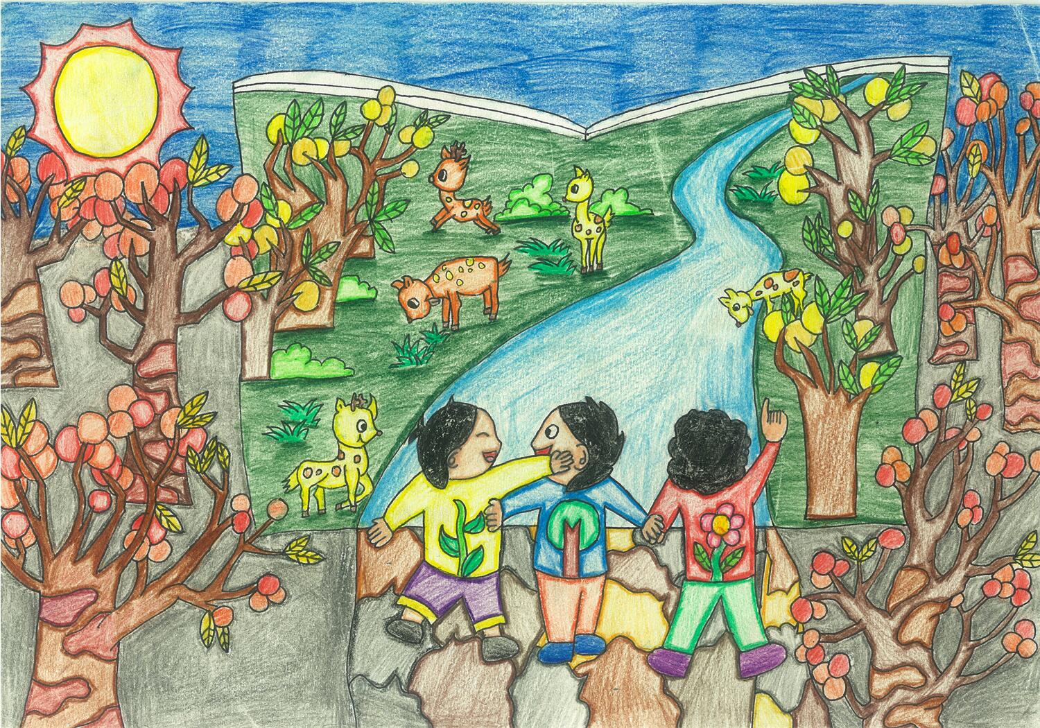 《书里和书外的风景》 杨崧雨  10岁.jpg