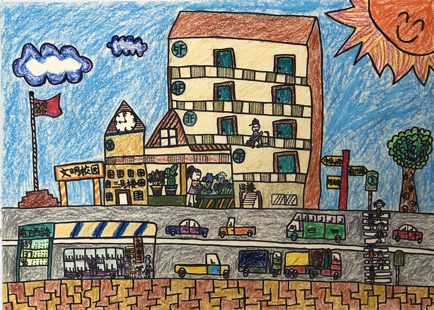 《文明城市“你、我、他”》 张喆恺  7岁.jpg