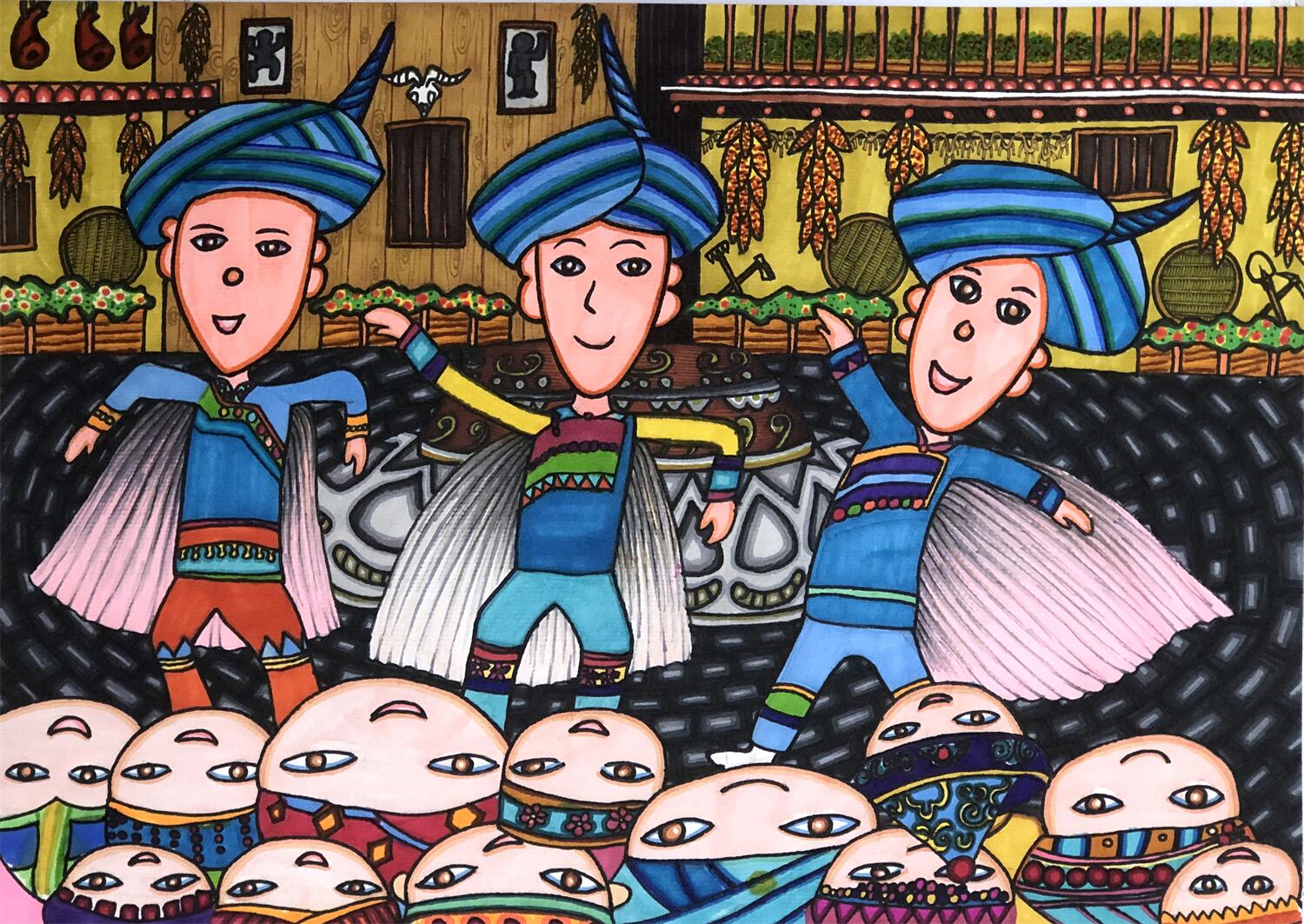 《幸福生活踏歌来》 周良羽 11岁.jpg