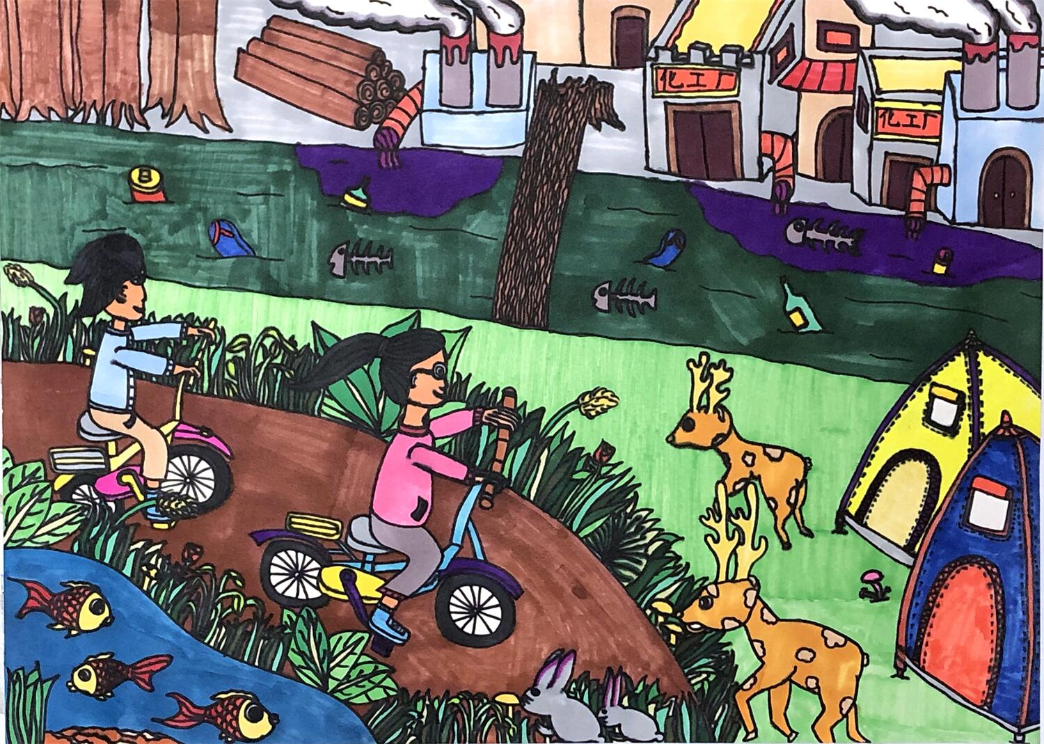 《共建绿色家园》 冯科锦 11岁.jpg