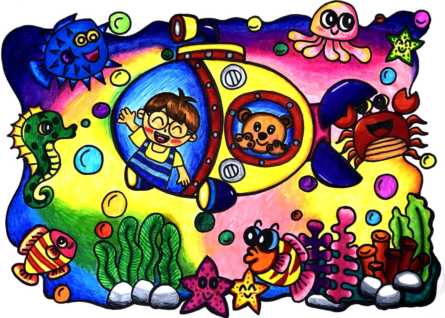 《海洋奇妙之旅》 苗雄文  7岁.jpg