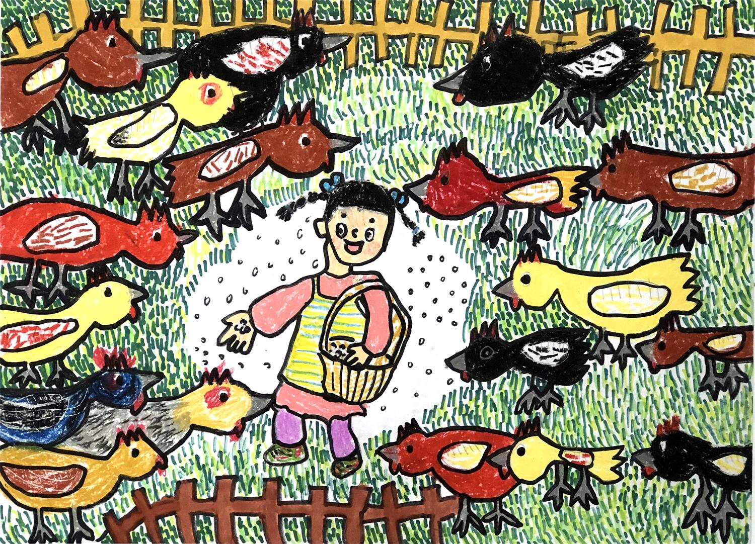 《快乐的小鸡》 李言辰 7岁.jpg