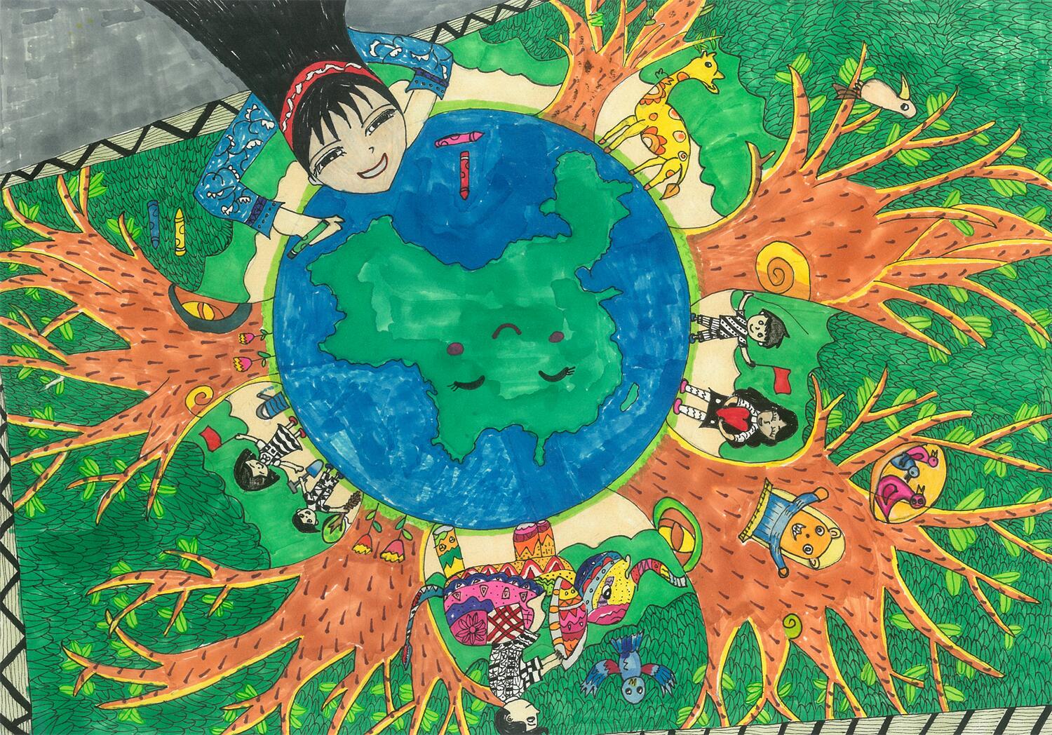 《绿色守护》 吉书辰 8岁.jpg