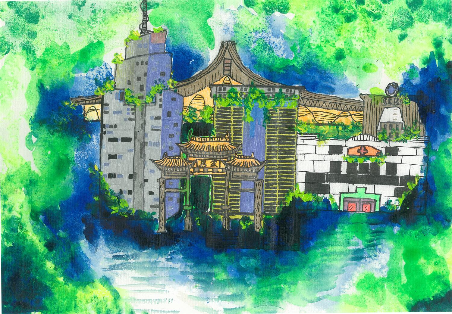 《美丽家园》 王梓霁 12岁.jpg