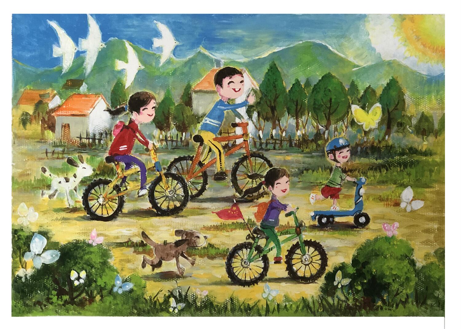 《骑行你我他，低碳靠大家》夏欣辰 9岁.jpg