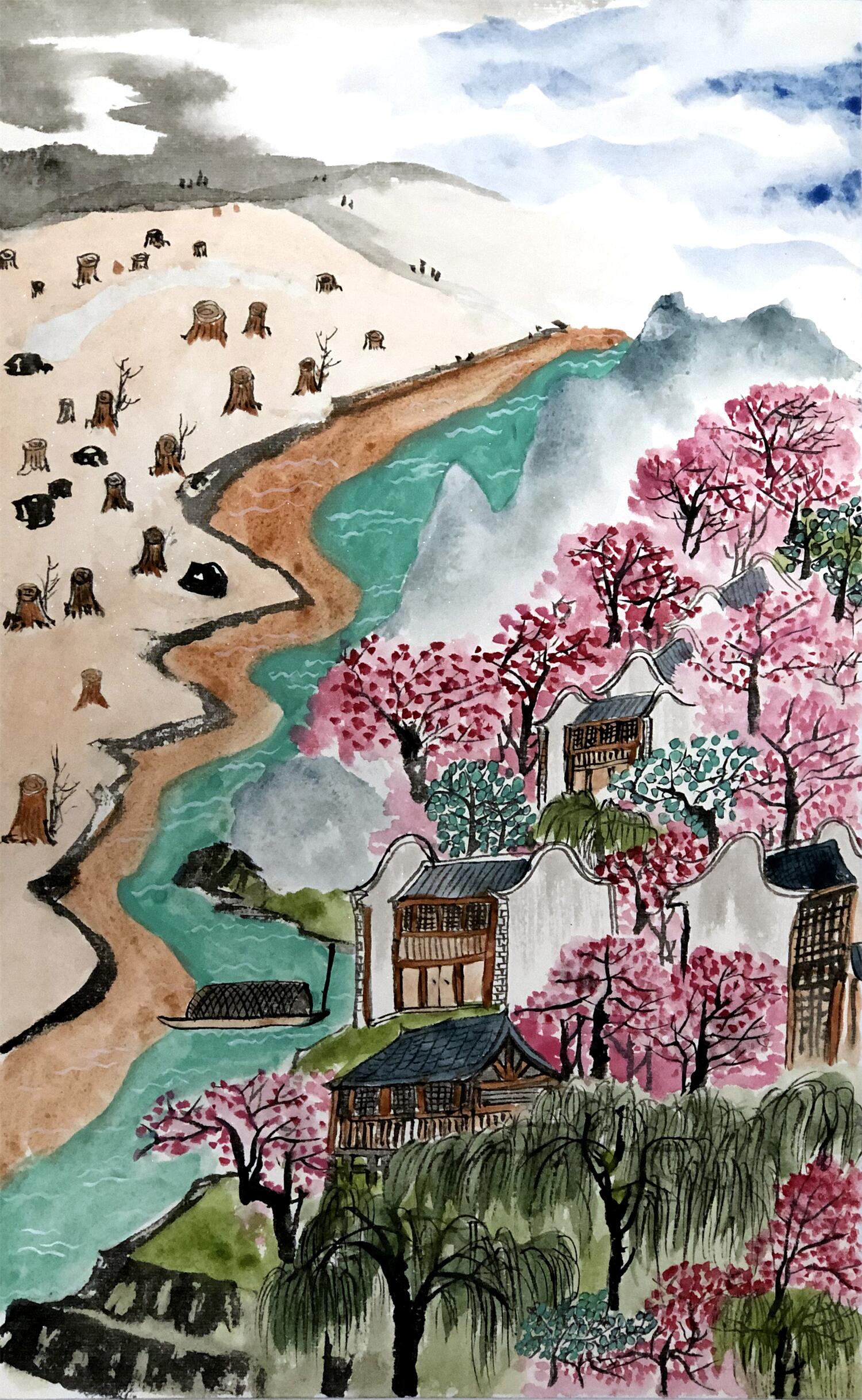 《青山绿水？穷山恶水？》 顾雅文 9岁.jpg