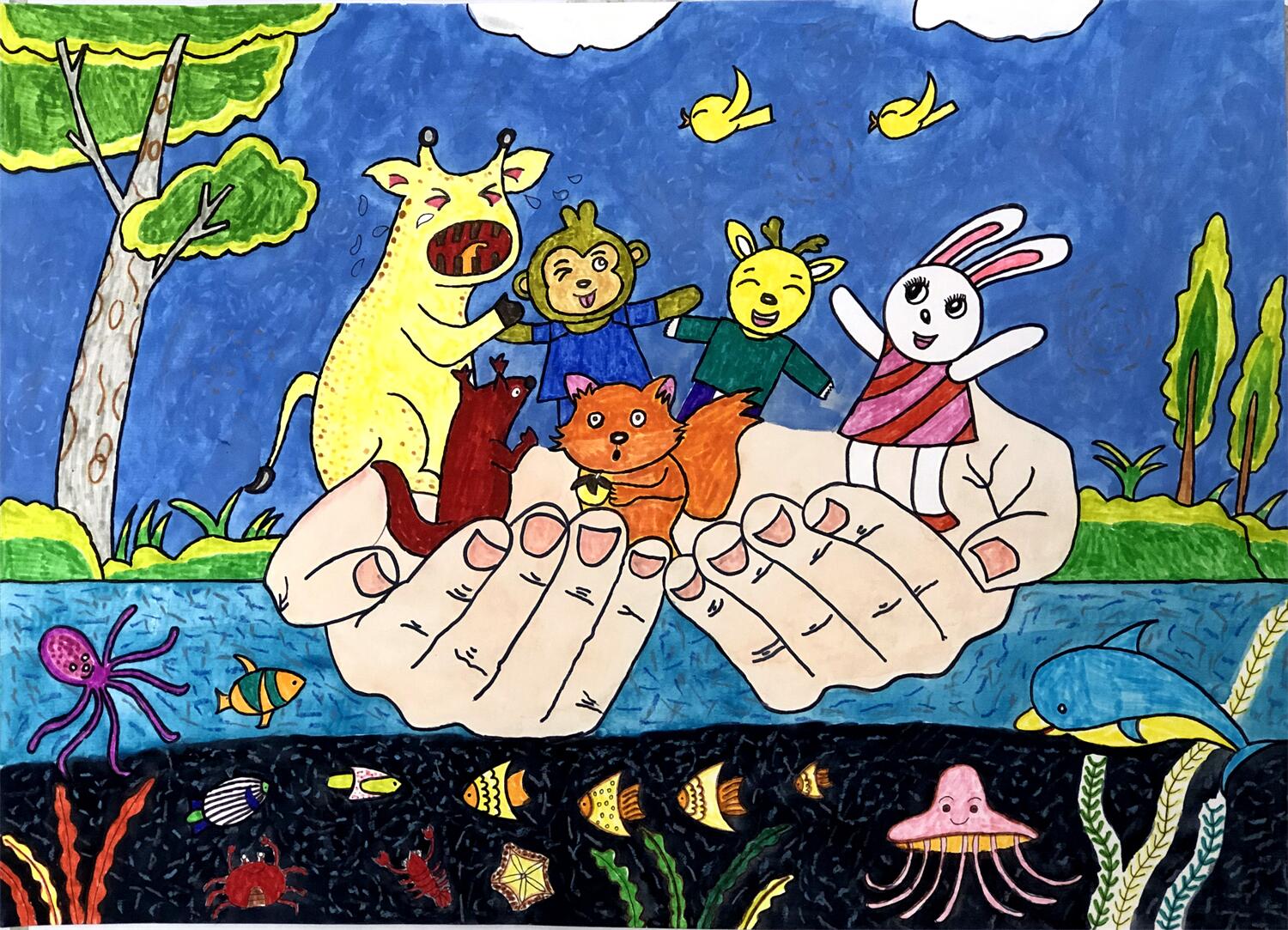 《人与自然》 李沛宸 9岁.jpg