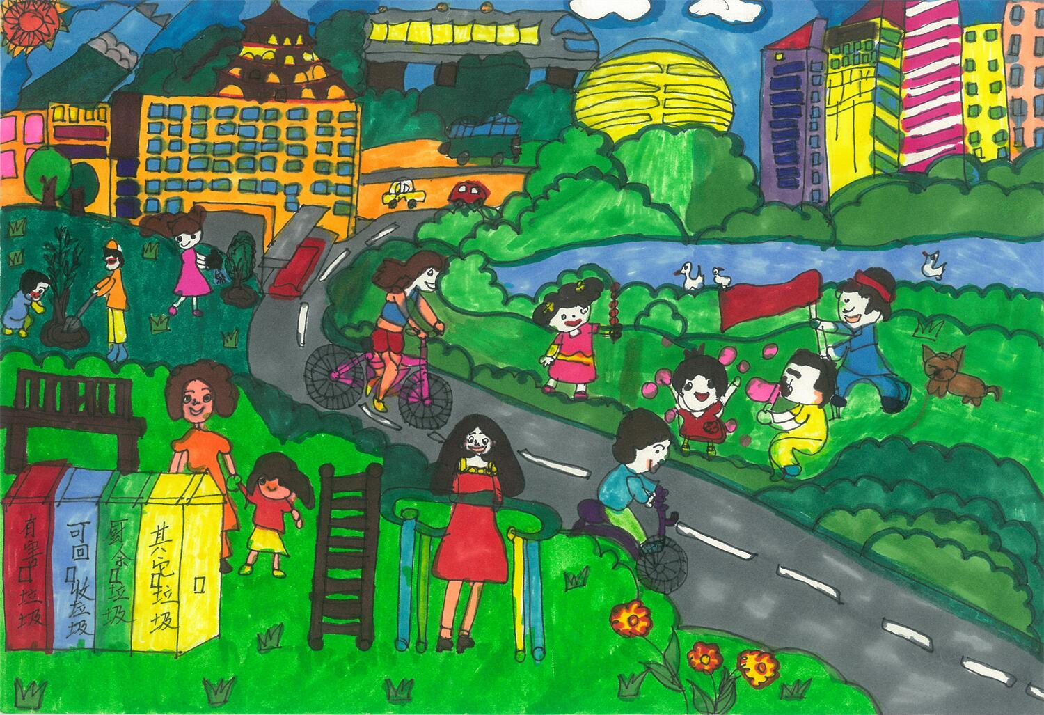 《文明城市，文明同行》 张宸旖 8岁.jpg