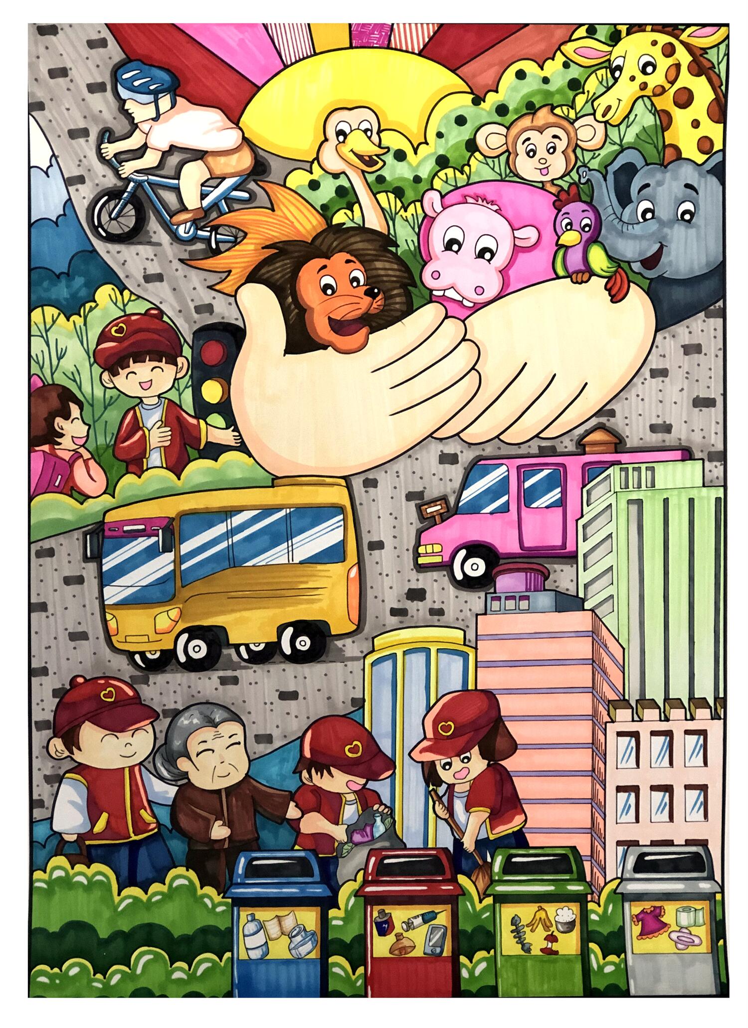 《保持生态环境 保护我们的地球》 邓张妮 9岁.jpg