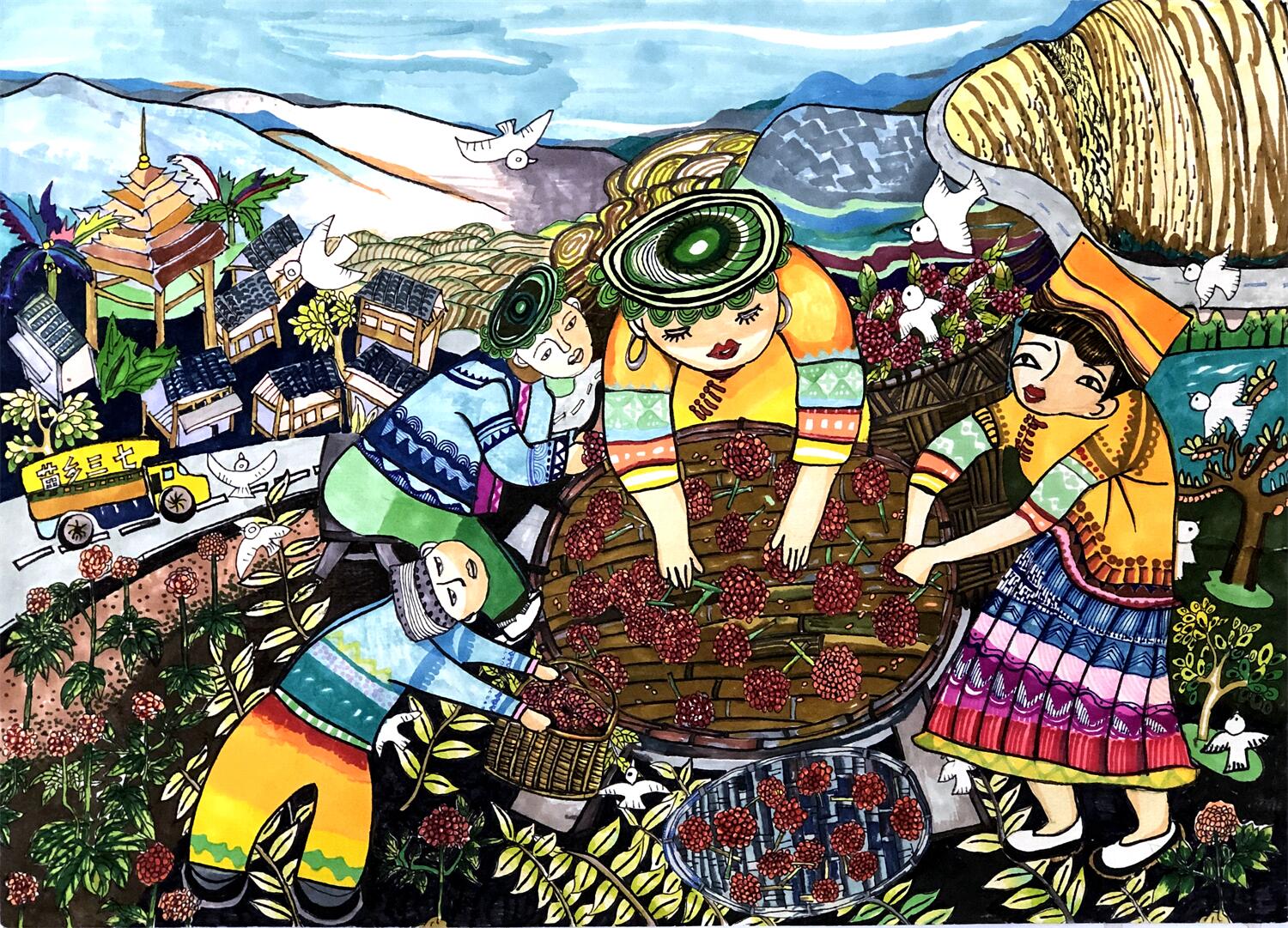 《和美苗乡》 张文思 11岁.jpg