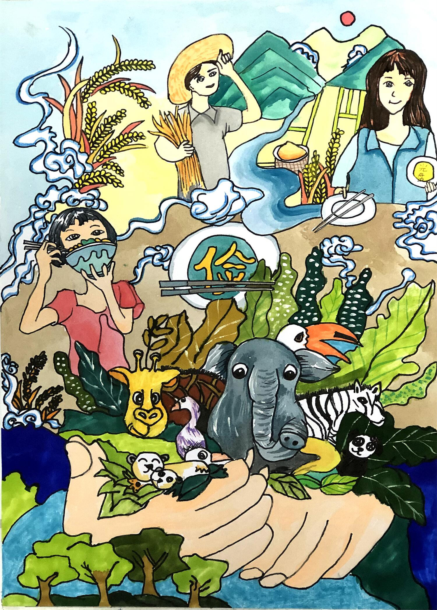 《和谐共生》 蒋佩珊 9岁.jpg