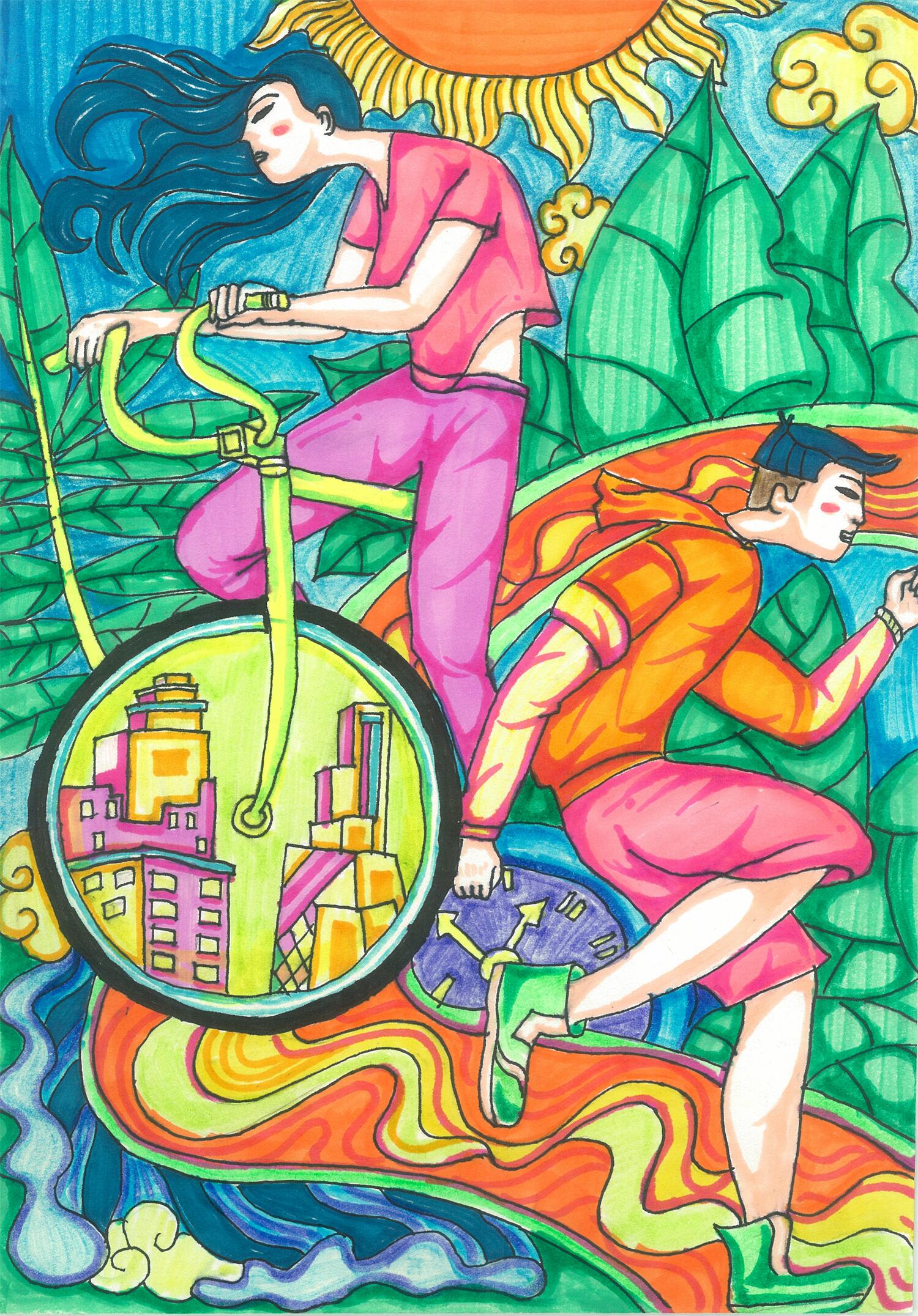 《环保出行》 关淮中 7岁.jpg