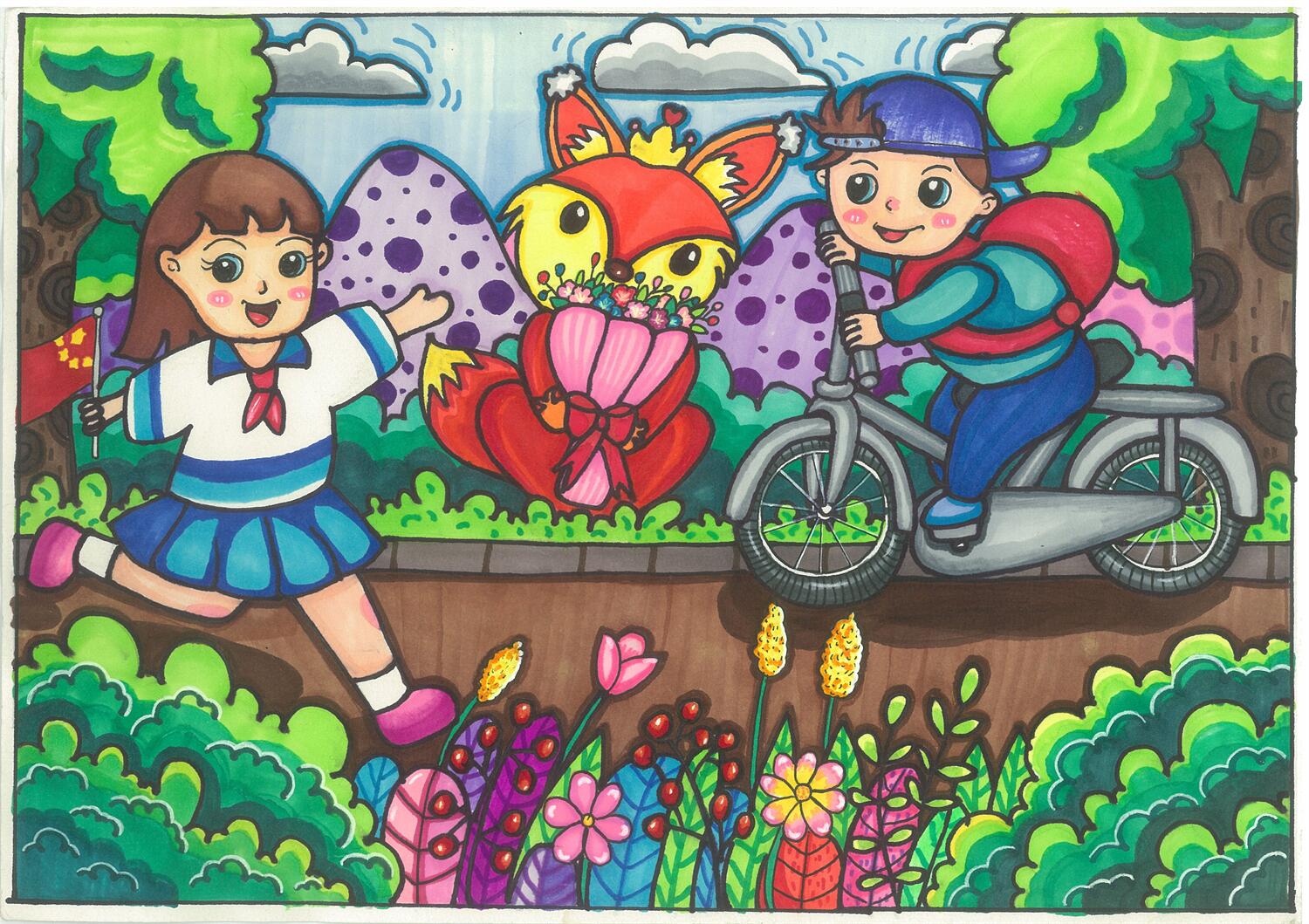 《绿色生活》 余盛艳  12岁.jpg