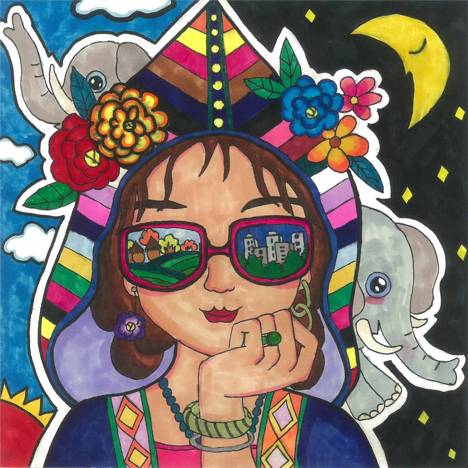 《我眼中的绿色家园》 飞扬云舒 10岁.jpg