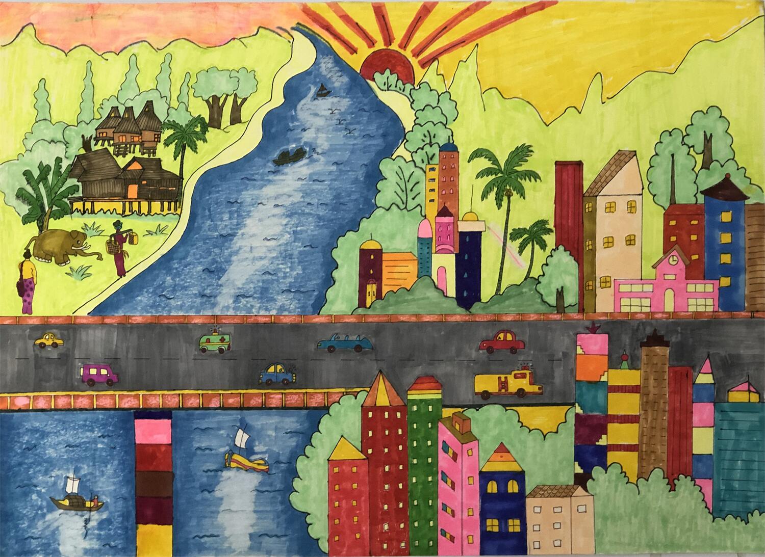 《幸福家园——地球》 吴炜琦  12岁.jpg