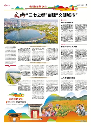【走进红色文山】文山：“三七之都”创建“文明城市”