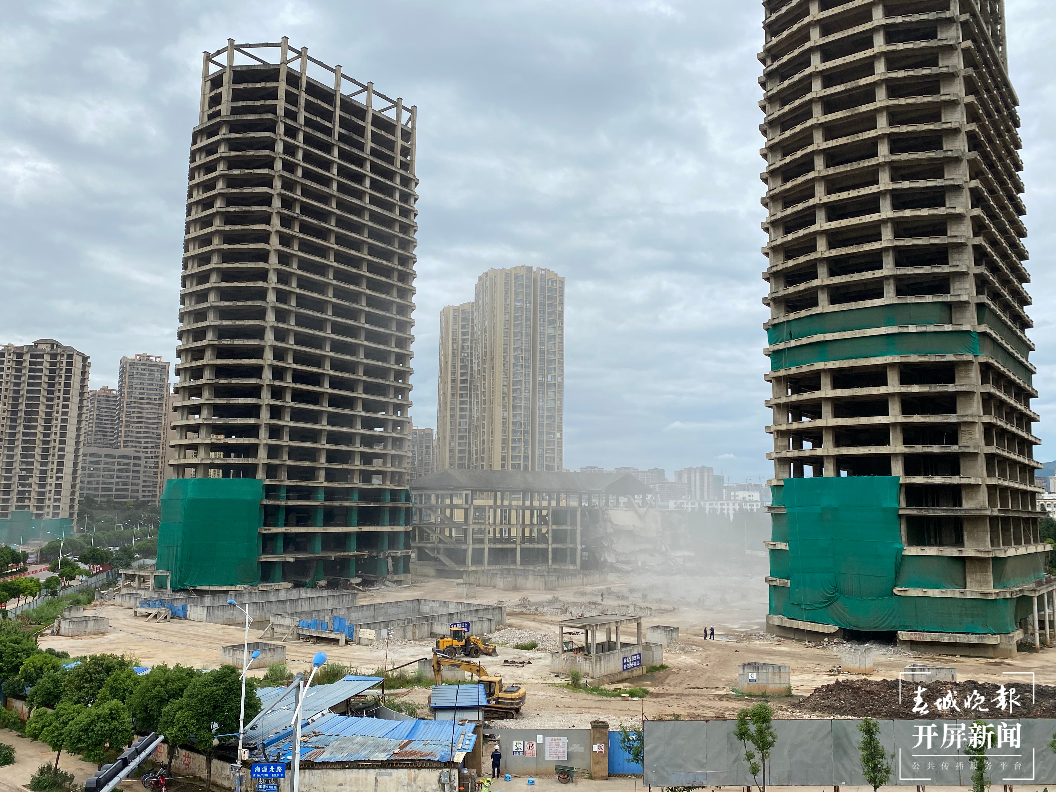 8月13日，昆明市丽阳星城二期即将试爆