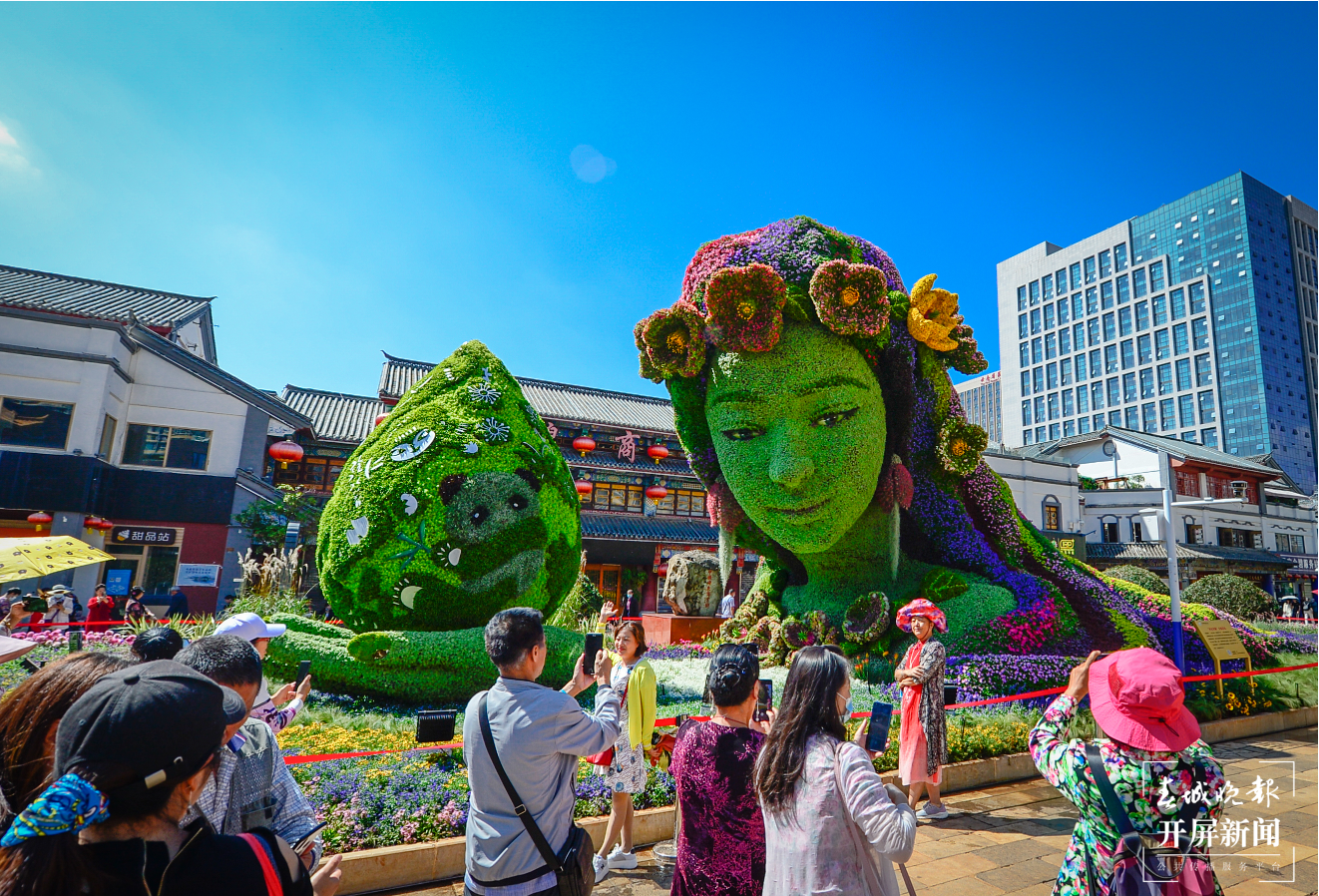 金碧广场 春城晚报-开屏新闻记者 龙宇丹 摄影报道