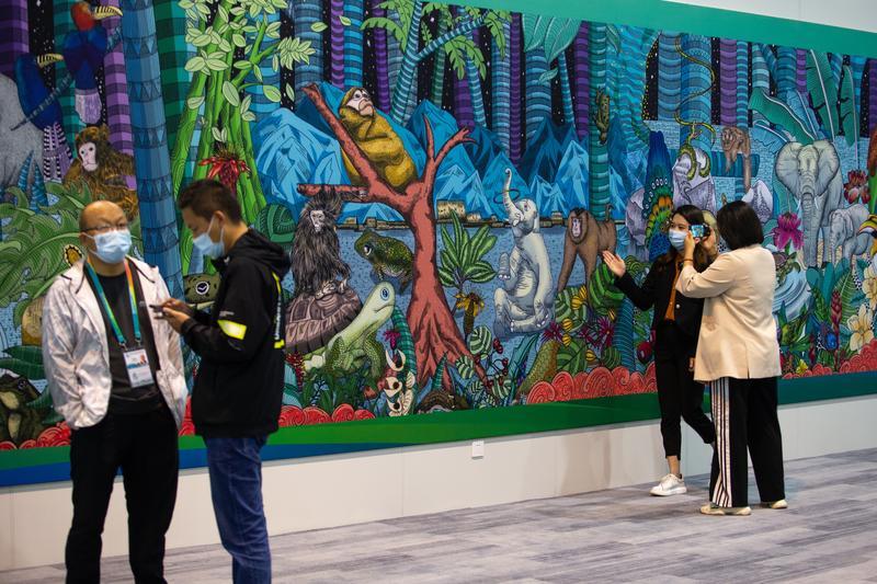 COP15新闻中心（春城晚报-开屏新闻记者 高伟 摄）