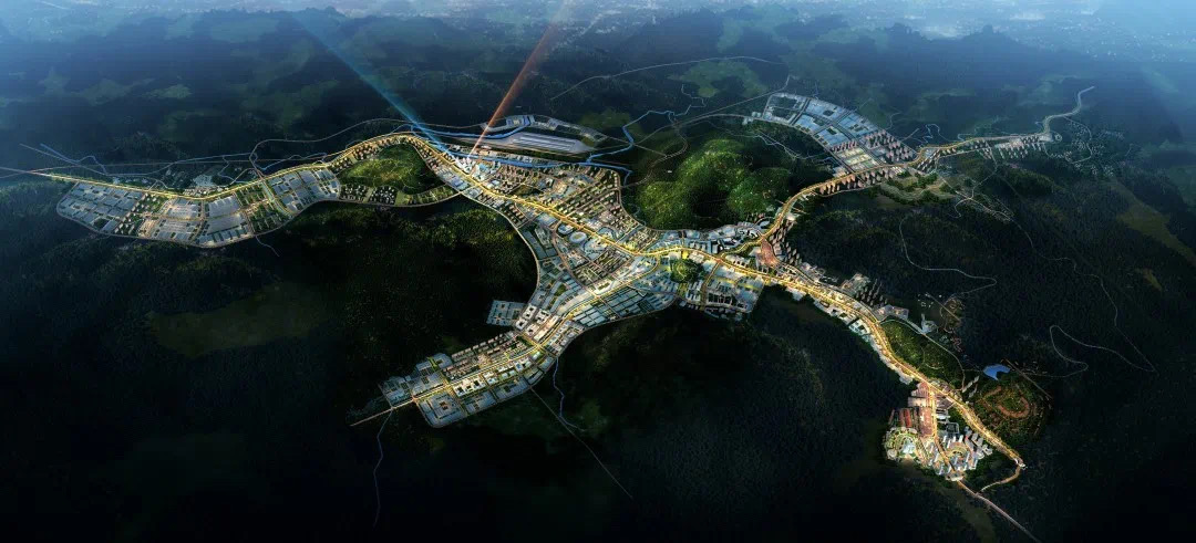 中国老挝磨憨——磨丁经济合作区（图据“中老合作区”微信公众号）