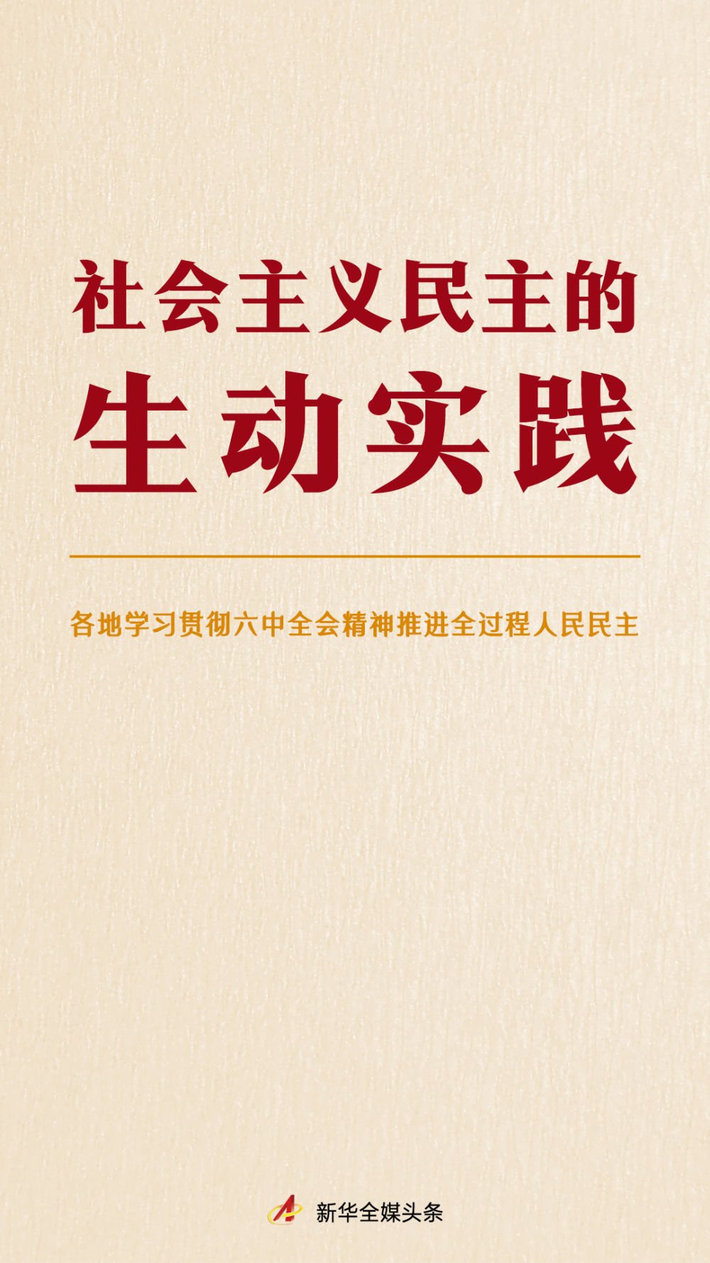 社会主义民主的生动实践——各地学习贯彻六中全会精神推进全过程人民民主