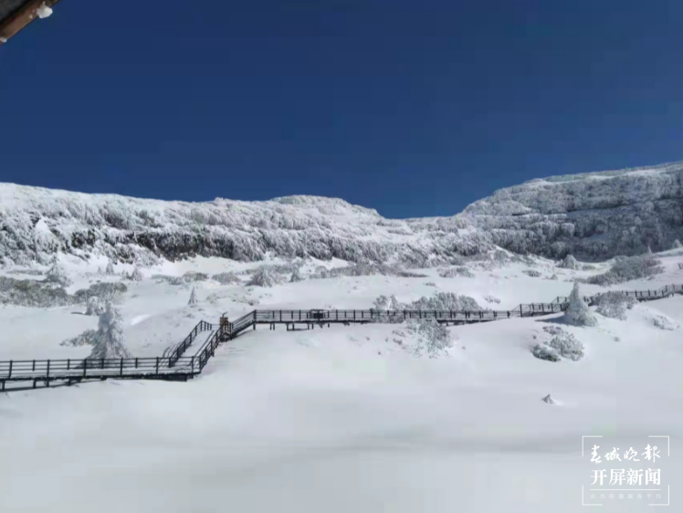 昆明轿子雪山景区全面开展除雪除冰工作（开屏新闻记者 曹婕 通讯员 李贵林 摄）