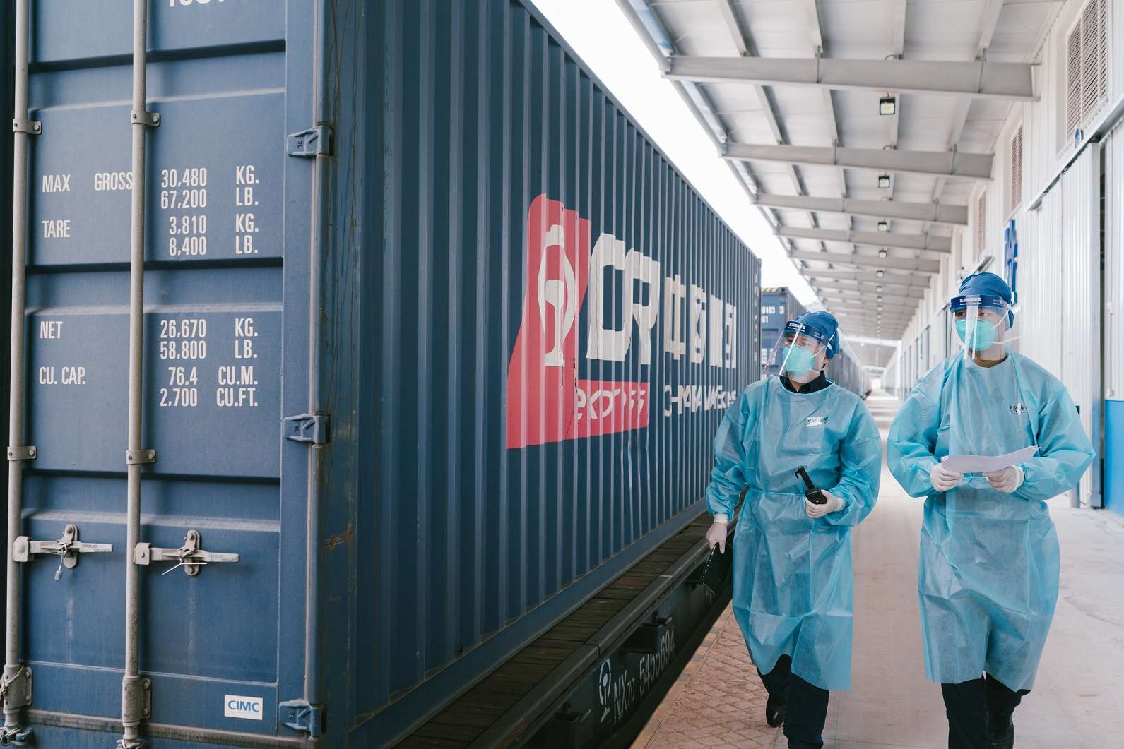 春节期间,中老铁路国际货物列车跨境运输“不打烊” 供图