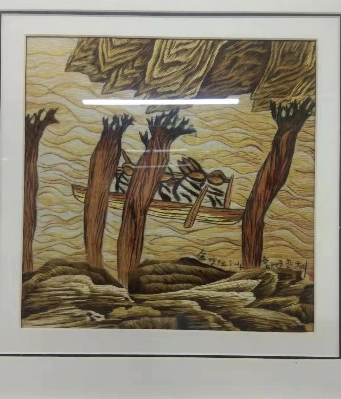 90后“绣娘”用双手绣出“五彩生活（ 开屏新闻记者 张田睿 摄）