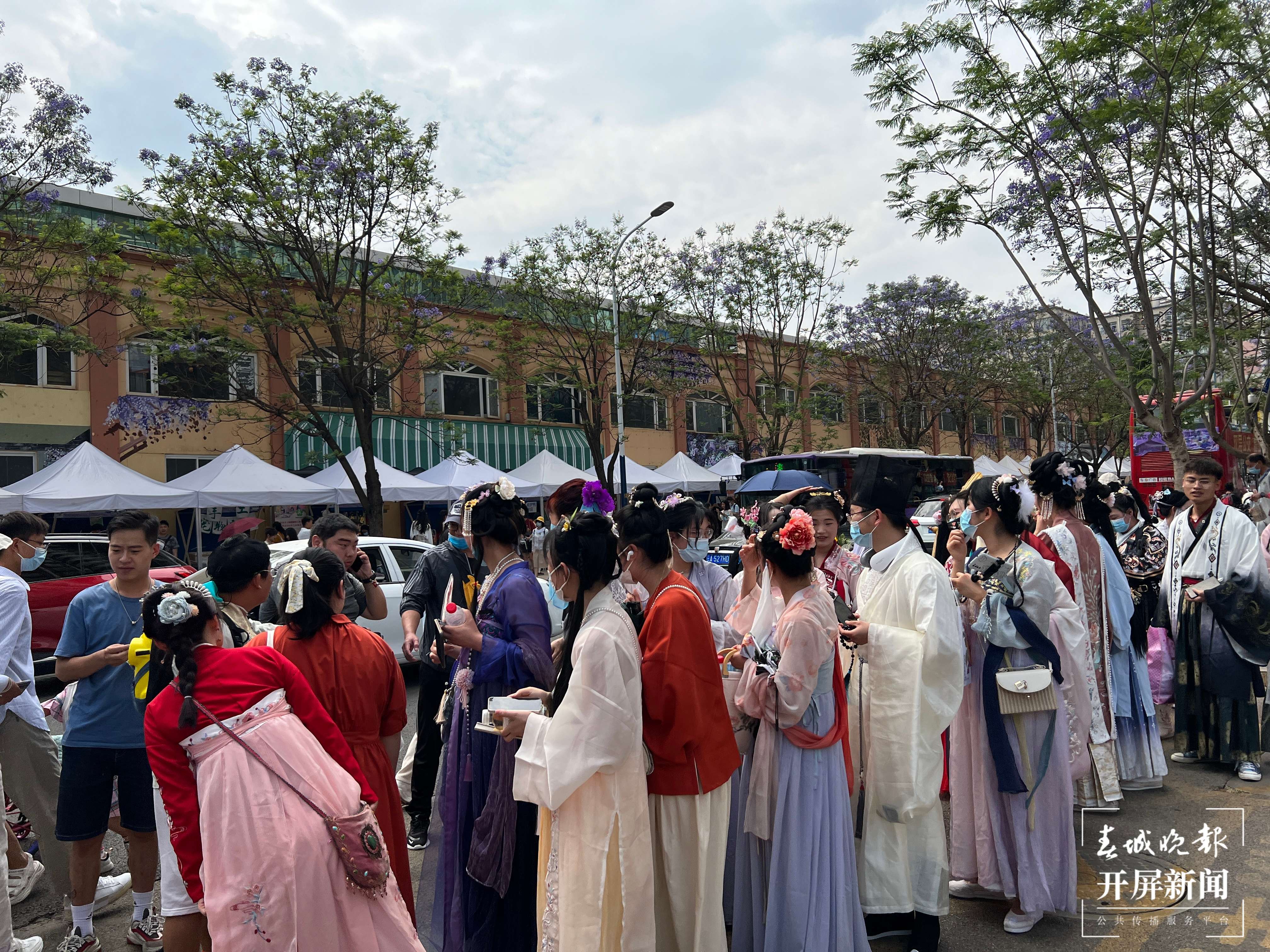 第四届蓝花楹文化艺术节&消费季来啦（开屏新闻记者 杨质高 摄）