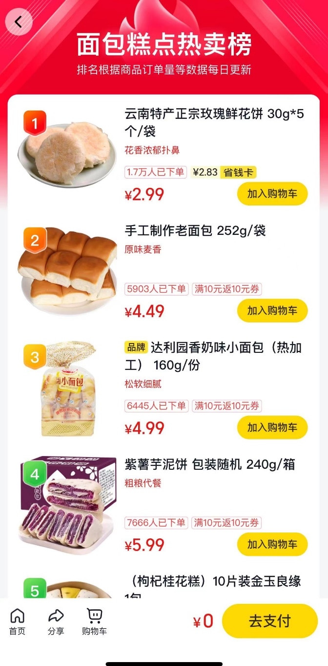 云南鲜花饼成最受游客欢迎伴手礼（图片来源：美团优选）