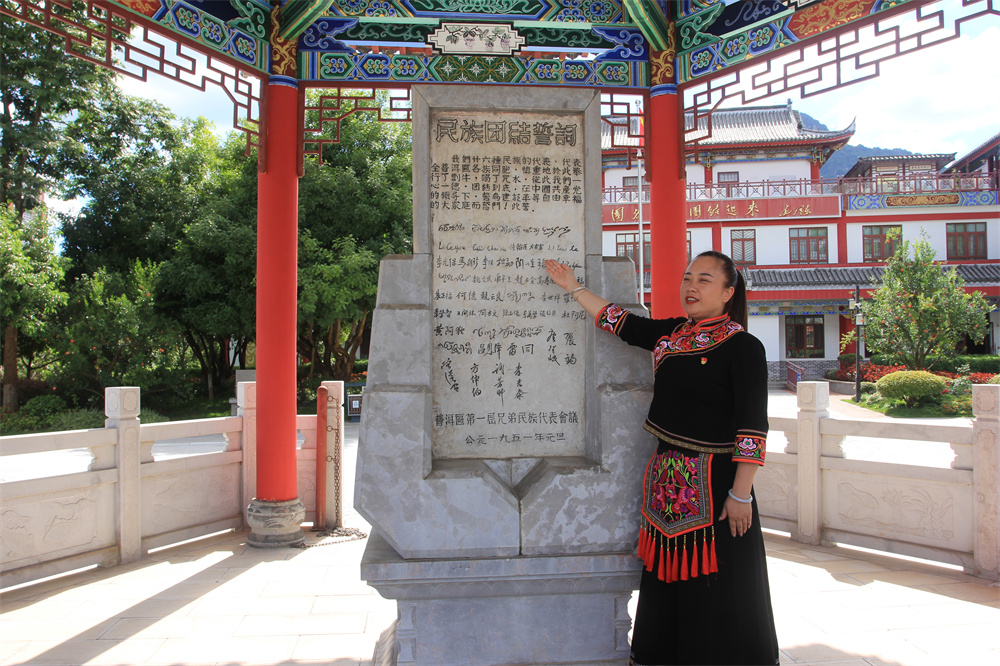 云南统战这十年丨走进普洱民族团结园 重温民族团结铮铮誓言