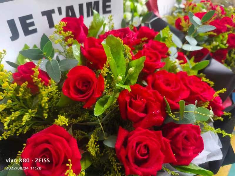 日均拍卖成交量近700万支！“浪漫经济”催生斗南鲜花量价齐升（闵楠 摄）