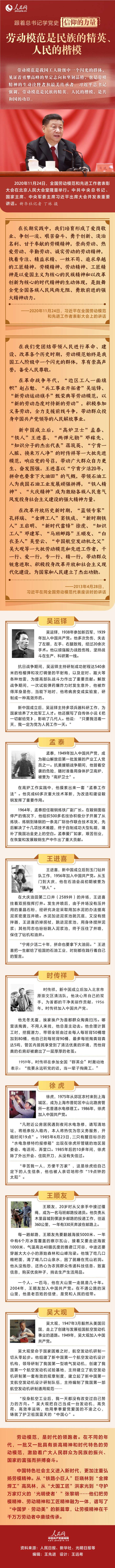 劳动模范是民族的精英、人民的楷模