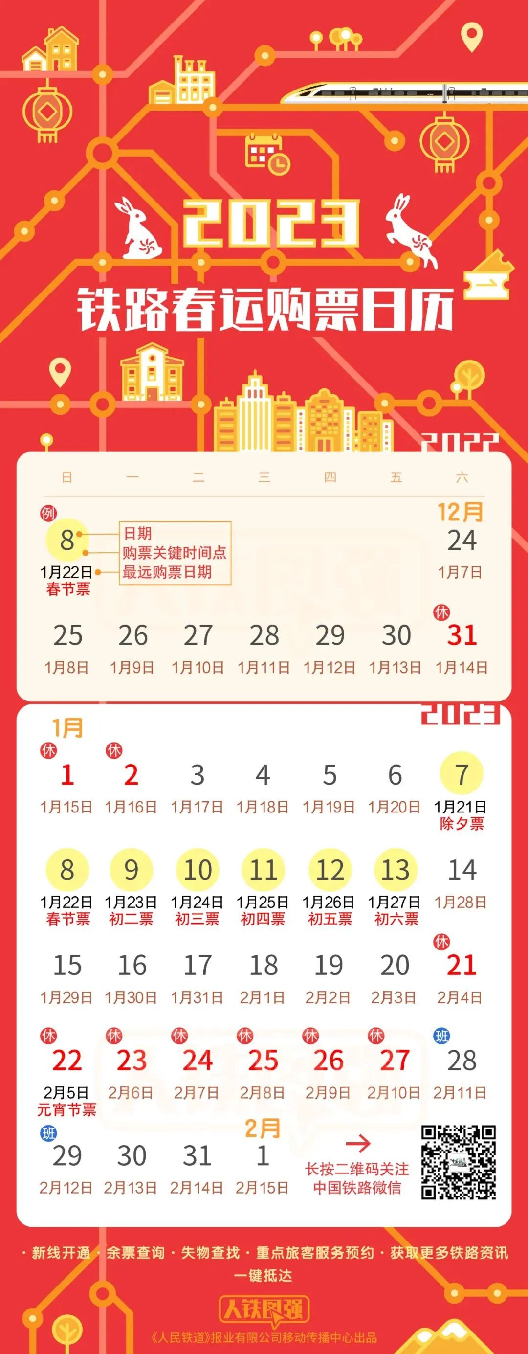 春运购票日历出炉